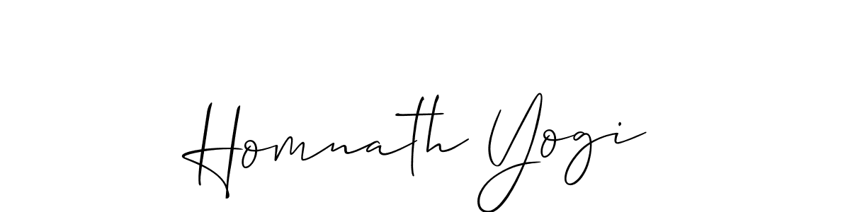 Make a short Homnath Yogi signature style. Manage your documents anywhere anytime using Allison_Script. Create and add eSignatures, submit forms, share and send files easily. Homnath Yogi signature style 2 images and pictures png