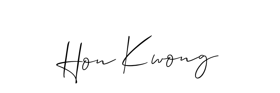 How to make Hon Kwong name signature. Use Allison_Script style for creating short signs online. This is the latest handwritten sign. Hon Kwong signature style 2 images and pictures png
