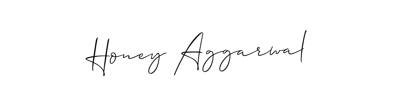 It looks lik you need a new signature style for name Honey Aggarwal. Design unique handwritten (Allison_Script) signature with our free signature maker in just a few clicks. Honey Aggarwal signature style 2 images and pictures png