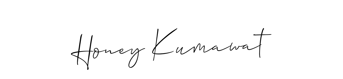 Create a beautiful signature design for name Honey Kumawat. With this signature (Allison_Script) fonts, you can make a handwritten signature for free. Honey Kumawat signature style 2 images and pictures png