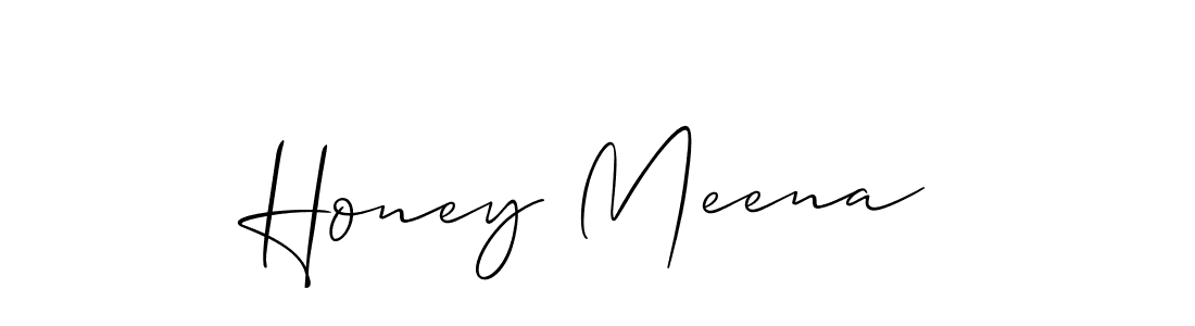 Similarly Allison_Script is the best handwritten signature design. Signature creator online .You can use it as an online autograph creator for name Honey Meena. Honey Meena signature style 2 images and pictures png