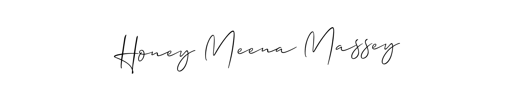 Best and Professional Signature Style for Honey Meena Massey. Allison_Script Best Signature Style Collection. Honey Meena Massey signature style 2 images and pictures png