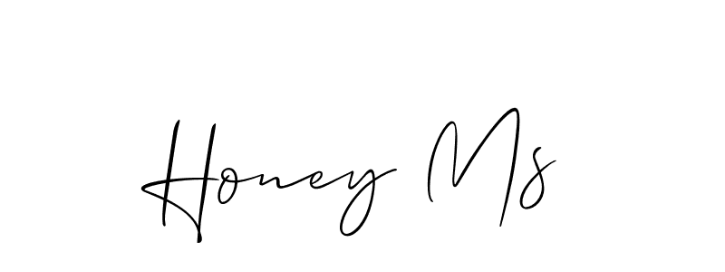 Create a beautiful signature design for name Honey Ms. With this signature (Allison_Script) fonts, you can make a handwritten signature for free. Honey Ms signature style 2 images and pictures png