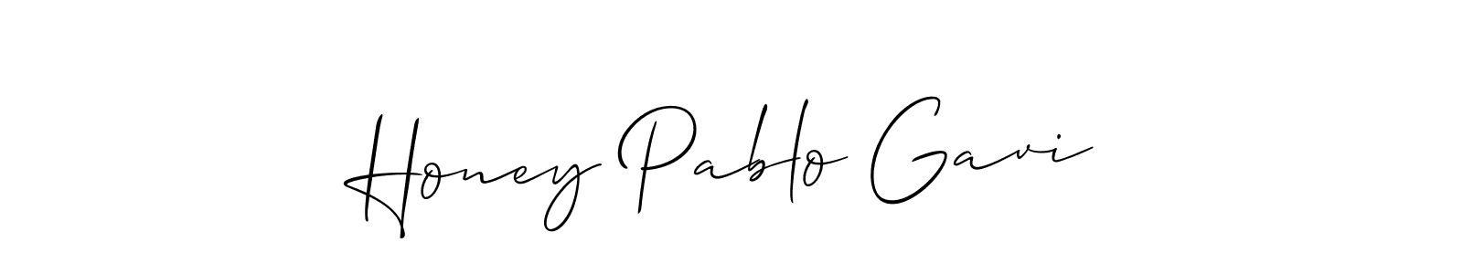 See photos of Honey Pablo Gavi official signature by Spectra . Check more albums & portfolios. Read reviews & check more about Allison_Script font. Honey Pablo Gavi signature style 2 images and pictures png