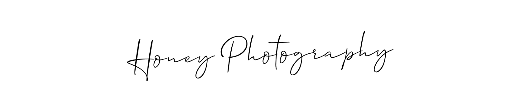 Make a beautiful signature design for name Honey Photography. With this signature (Allison_Script) style, you can create a handwritten signature for free. Honey Photography signature style 2 images and pictures png