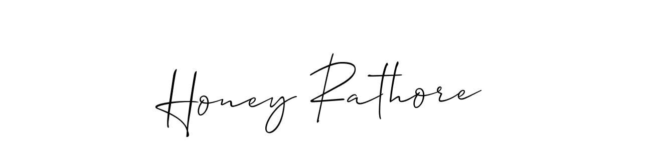 Make a beautiful signature design for name Honey Rathore. With this signature (Allison_Script) style, you can create a handwritten signature for free. Honey Rathore signature style 2 images and pictures png