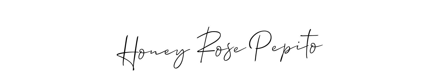 It looks lik you need a new signature style for name Honey Rose Pepito. Design unique handwritten (Allison_Script) signature with our free signature maker in just a few clicks. Honey Rose Pepito signature style 2 images and pictures png
