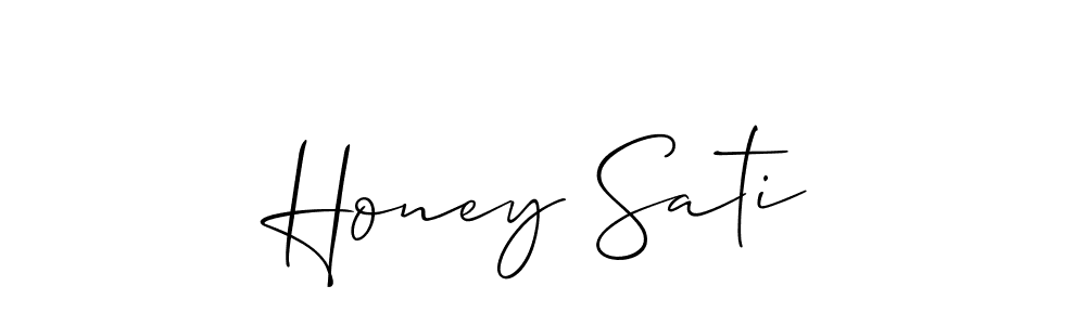 Make a short Honey Sati signature style. Manage your documents anywhere anytime using Allison_Script. Create and add eSignatures, submit forms, share and send files easily. Honey Sati signature style 2 images and pictures png
