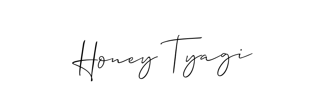 Honey Tyagi stylish signature style. Best Handwritten Sign (Allison_Script) for my name. Handwritten Signature Collection Ideas for my name Honey Tyagi. Honey Tyagi signature style 2 images and pictures png