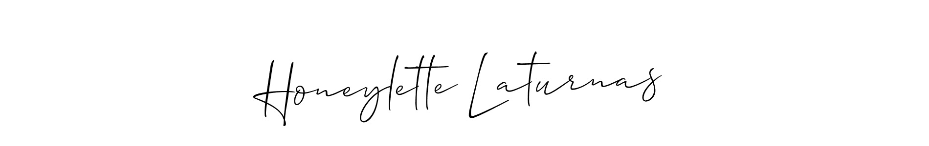 if you are searching for the best signature style for your name Honeylette Laturnas. so please give up your signature search. here we have designed multiple signature styles  using Allison_Script. Honeylette Laturnas signature style 2 images and pictures png