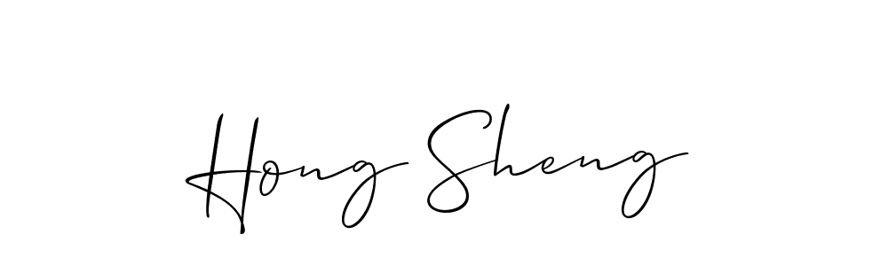 Similarly Allison_Script is the best handwritten signature design. Signature creator online .You can use it as an online autograph creator for name Hong Sheng. Hong Sheng signature style 2 images and pictures png