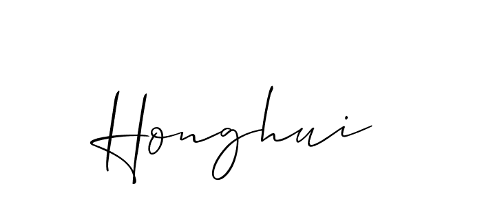 Best and Professional Signature Style for Honghui. Allison_Script Best Signature Style Collection. Honghui signature style 2 images and pictures png