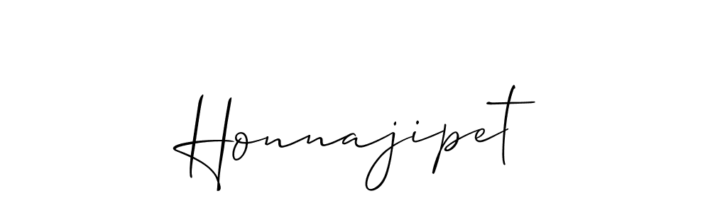 if you are searching for the best signature style for your name Honnajipet. so please give up your signature search. here we have designed multiple signature styles  using Allison_Script. Honnajipet signature style 2 images and pictures png