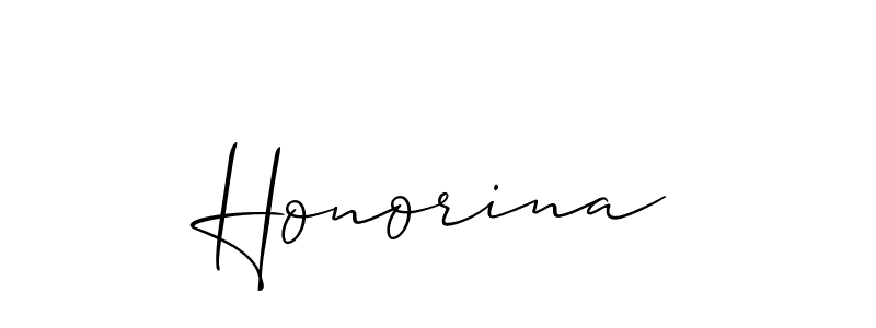 Best and Professional Signature Style for Honorina. Allison_Script Best Signature Style Collection. Honorina signature style 2 images and pictures png