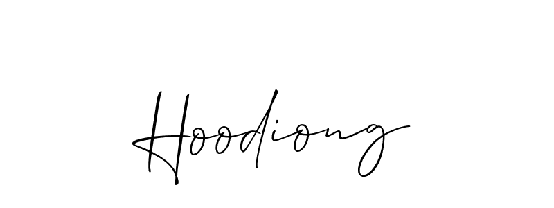 Create a beautiful signature design for name Hoodiong. With this signature (Allison_Script) fonts, you can make a handwritten signature for free. Hoodiong signature style 2 images and pictures png
