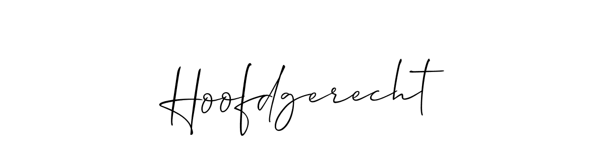 The best way (Allison_Script) to make a short signature is to pick only two or three words in your name. The name Hoofdgerecht include a total of six letters. For converting this name. Hoofdgerecht signature style 2 images and pictures png