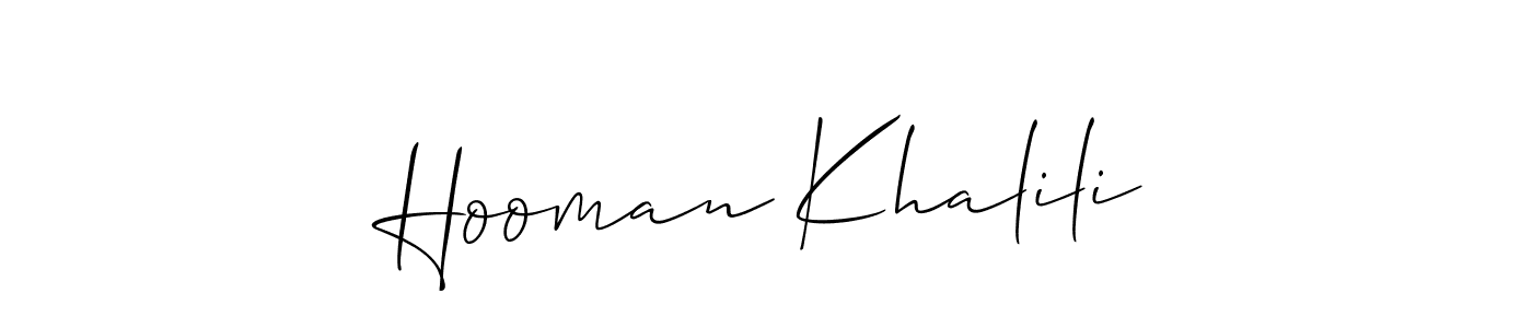 Best and Professional Signature Style for Hooman Khalili. Allison_Script Best Signature Style Collection. Hooman Khalili signature style 2 images and pictures png