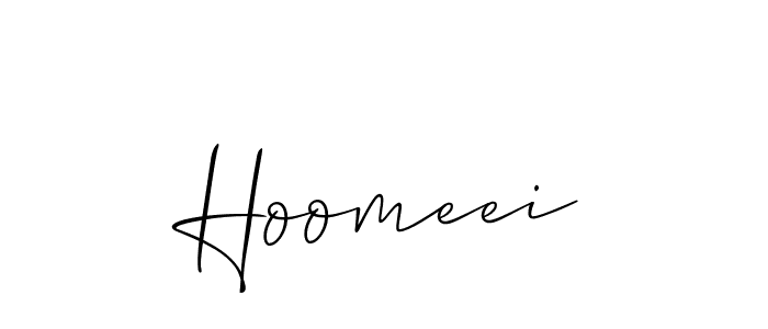 Make a short Hoomeei signature style. Manage your documents anywhere anytime using Allison_Script. Create and add eSignatures, submit forms, share and send files easily. Hoomeei signature style 2 images and pictures png