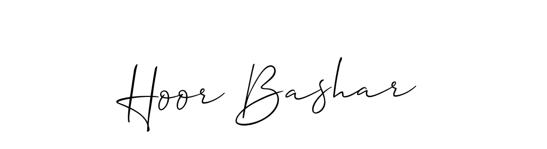 Also we have Hoor Bashar name is the best signature style. Create professional handwritten signature collection using Allison_Script autograph style. Hoor Bashar signature style 2 images and pictures png