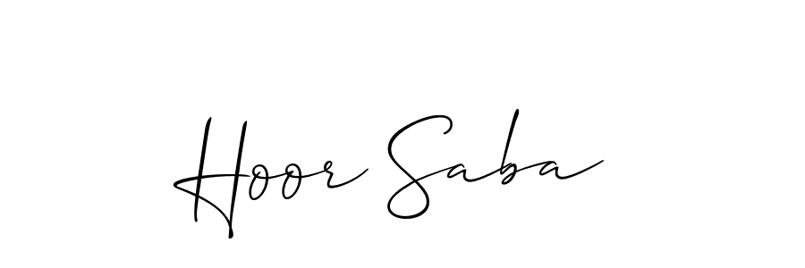 Once you've used our free online signature maker to create your best signature Allison_Script style, it's time to enjoy all of the benefits that Hoor Saba name signing documents. Hoor Saba signature style 2 images and pictures png