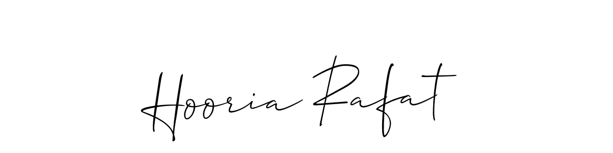How to Draw Hooria Rafat signature style? Allison_Script is a latest design signature styles for name Hooria Rafat. Hooria Rafat signature style 2 images and pictures png