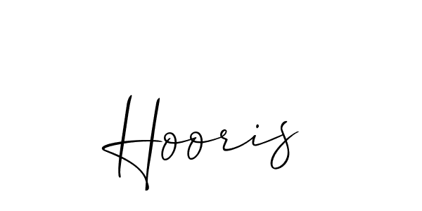 How to make Hooris signature? Allison_Script is a professional autograph style. Create handwritten signature for Hooris name. Hooris signature style 2 images and pictures png