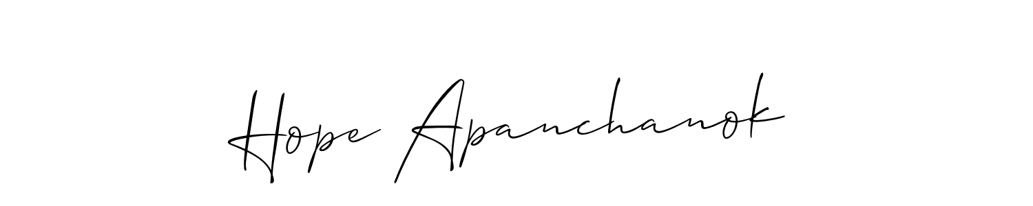 Here are the top 10 professional signature styles for the name Hope Apanchanok. These are the best autograph styles you can use for your name. Hope Apanchanok signature style 2 images and pictures png