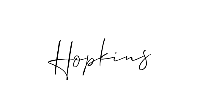 It looks lik you need a new signature style for name Hopkins. Design unique handwritten (Allison_Script) signature with our free signature maker in just a few clicks. Hopkins signature style 2 images and pictures png