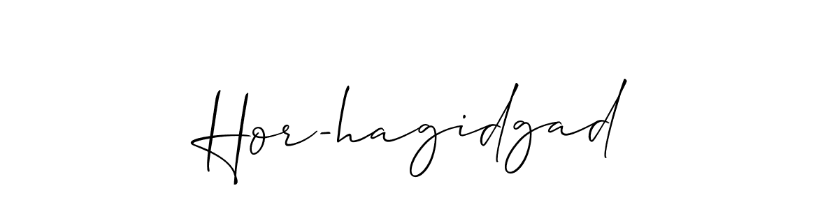 Once you've used our free online signature maker to create your best signature Allison_Script style, it's time to enjoy all of the benefits that Hor-hagidgad name signing documents. Hor-hagidgad signature style 2 images and pictures png