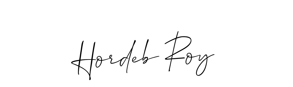 Hordeb Roy stylish signature style. Best Handwritten Sign (Allison_Script) for my name. Handwritten Signature Collection Ideas for my name Hordeb Roy. Hordeb Roy signature style 2 images and pictures png