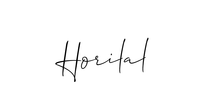 Similarly Allison_Script is the best handwritten signature design. Signature creator online .You can use it as an online autograph creator for name Horilal. Horilal signature style 2 images and pictures png