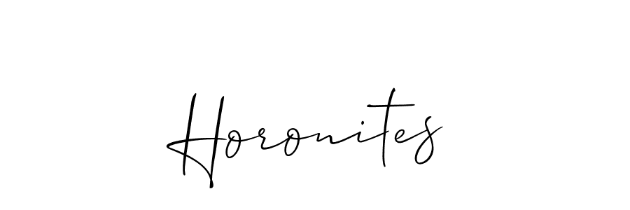 Also You can easily find your signature by using the search form. We will create Horonites name handwritten signature images for you free of cost using Allison_Script sign style. Horonites signature style 2 images and pictures png