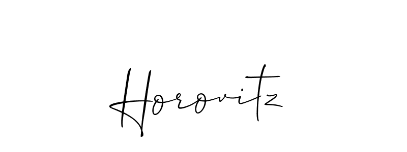 It looks lik you need a new signature style for name Horovitz. Design unique handwritten (Allison_Script) signature with our free signature maker in just a few clicks. Horovitz signature style 2 images and pictures png