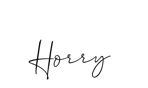 Best and Professional Signature Style for Horry. Allison_Script Best Signature Style Collection. Horry signature style 2 images and pictures png