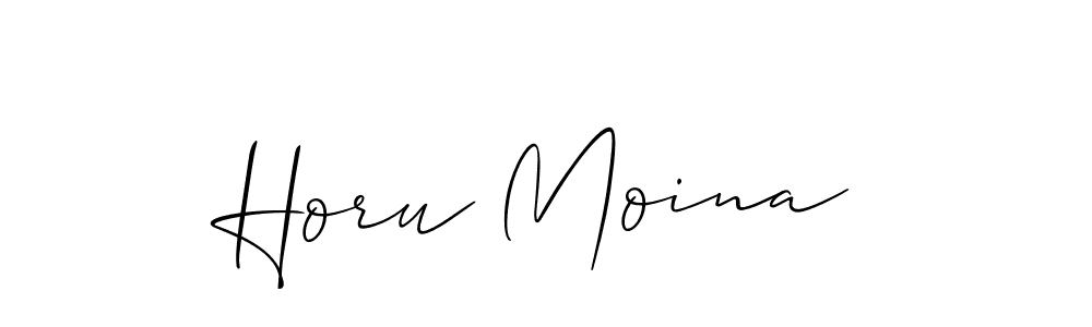 Also we have Horu Moina name is the best signature style. Create professional handwritten signature collection using Allison_Script autograph style. Horu Moina signature style 2 images and pictures png