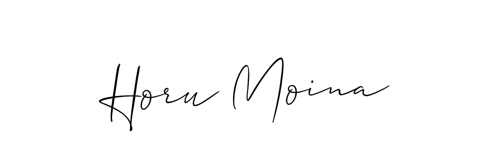 Also we have Horu Moina name is the best signature style. Create professional handwritten signature collection using Allison_Script autograph style. Horu Moina signature style 2 images and pictures png