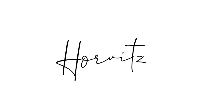 Also we have Horvitz name is the best signature style. Create professional handwritten signature collection using Allison_Script autograph style. Horvitz signature style 2 images and pictures png