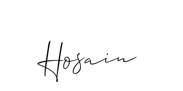 How to make Hosain name signature. Use Allison_Script style for creating short signs online. This is the latest handwritten sign. Hosain signature style 2 images and pictures png