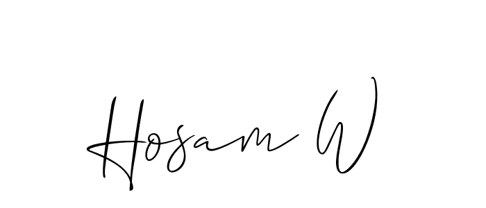 Once you've used our free online signature maker to create your best signature Allison_Script style, it's time to enjoy all of the benefits that Hosam W name signing documents. Hosam W signature style 2 images and pictures png