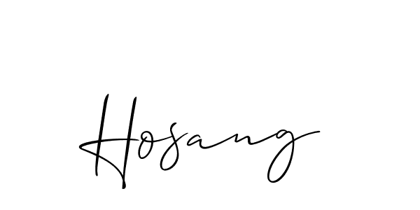 You can use this online signature creator to create a handwritten signature for the name Hosang. This is the best online autograph maker. Hosang signature style 2 images and pictures png