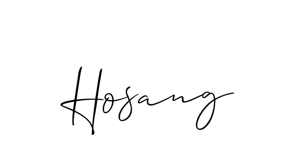 Make a beautiful signature design for name Hosang. Use this online signature maker to create a handwritten signature for free. Hosang signature style 2 images and pictures png