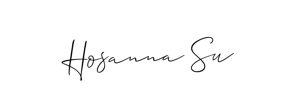 Similarly Allison_Script is the best handwritten signature design. Signature creator online .You can use it as an online autograph creator for name Hosanna Su. Hosanna Su signature style 2 images and pictures png