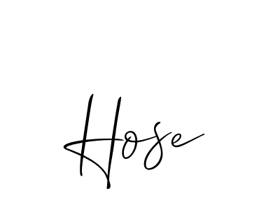 Also You can easily find your signature by using the search form. We will create Hose name handwritten signature images for you free of cost using Allison_Script sign style. Hose signature style 2 images and pictures png