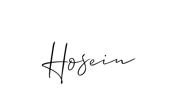 Allison_Script is a professional signature style that is perfect for those who want to add a touch of class to their signature. It is also a great choice for those who want to make their signature more unique. Get Hosein name to fancy signature for free. Hosein signature style 2 images and pictures png