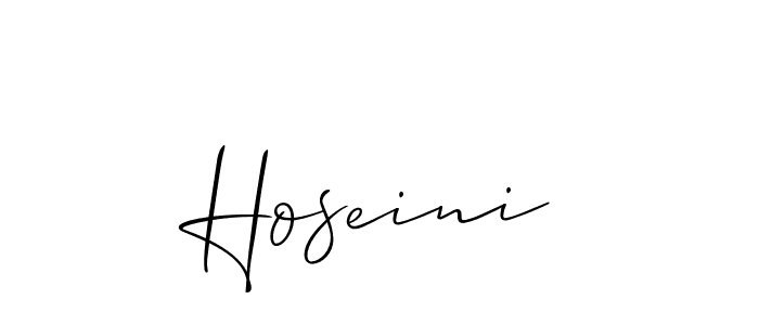 How to Draw Hoseini signature style? Allison_Script is a latest design signature styles for name Hoseini. Hoseini signature style 2 images and pictures png