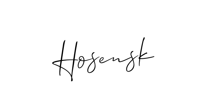 Best and Professional Signature Style for Hosensk. Allison_Script Best Signature Style Collection. Hosensk signature style 2 images and pictures png