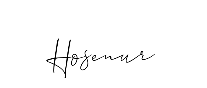 It looks lik you need a new signature style for name Hosenur. Design unique handwritten (Allison_Script) signature with our free signature maker in just a few clicks. Hosenur signature style 2 images and pictures png