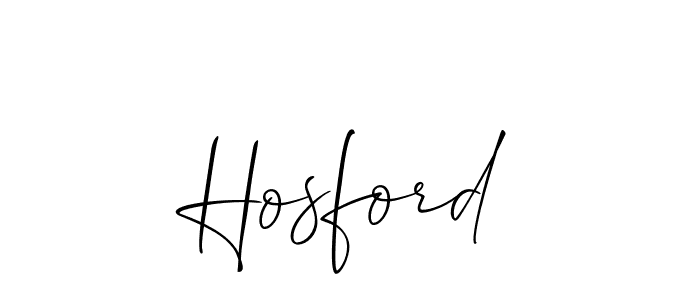 Use a signature maker to create a handwritten signature online. With this signature software, you can design (Allison_Script) your own signature for name Hosford. Hosford signature style 2 images and pictures png
