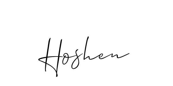 Once you've used our free online signature maker to create your best signature Allison_Script style, it's time to enjoy all of the benefits that Hoshen name signing documents. Hoshen signature style 2 images and pictures png