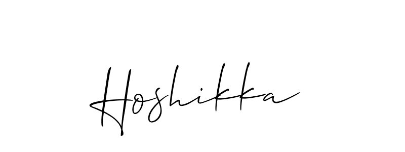 if you are searching for the best signature style for your name Hoshikka. so please give up your signature search. here we have designed multiple signature styles  using Allison_Script. Hoshikka signature style 2 images and pictures png